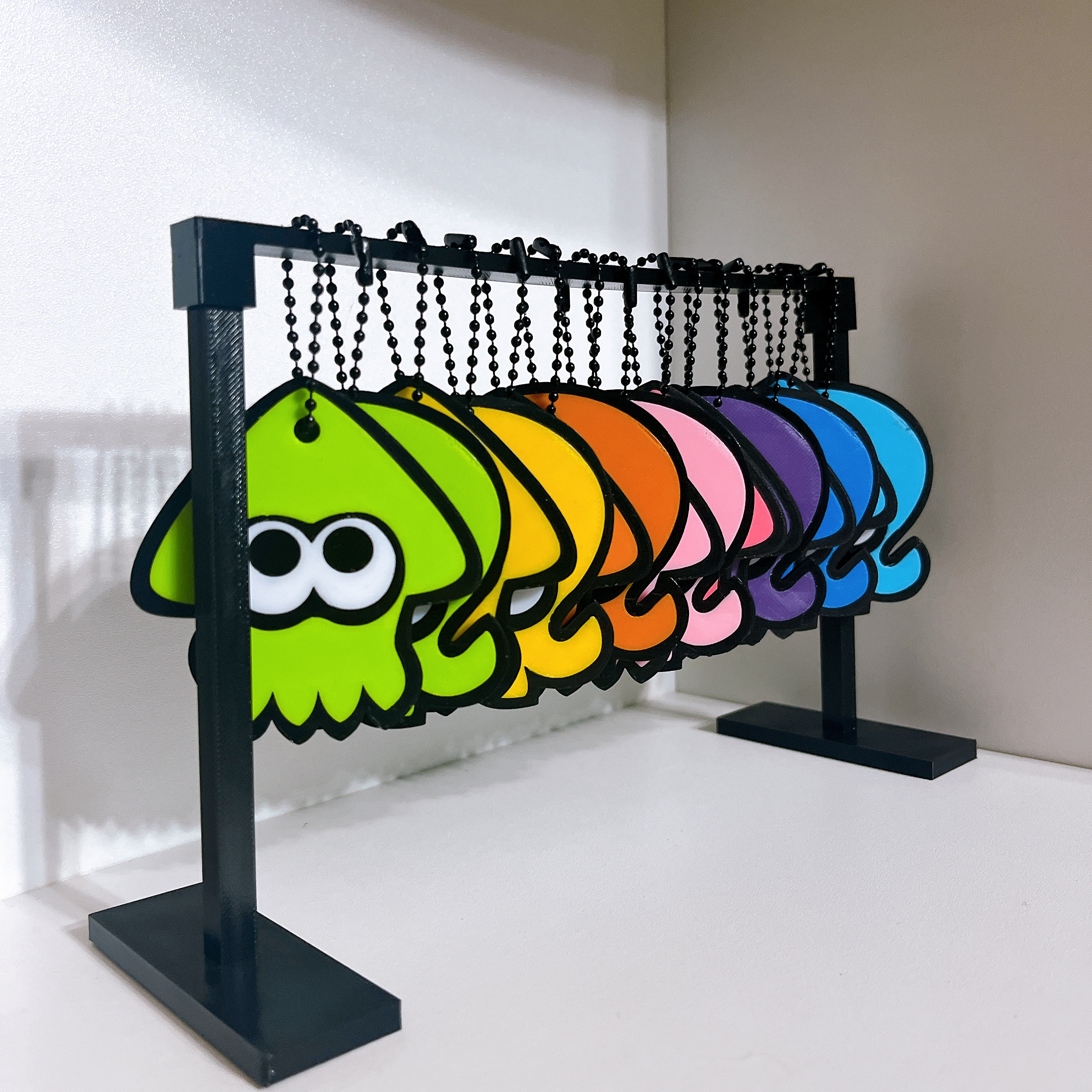 Miniatura 1 do modelo 3D 喷射战士 splatoon 斯普拉顿 喷喷 章鱼 鱿鱼 挂件（无需AMS）