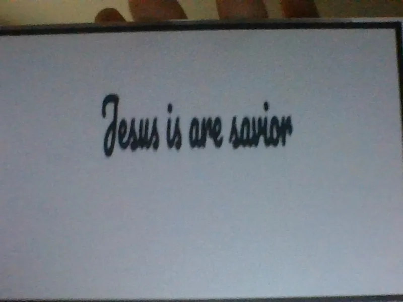 jESUS IS ARE SAVIOR SIGN 