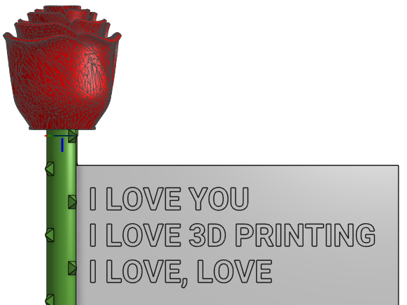 Rose with a secret compartment