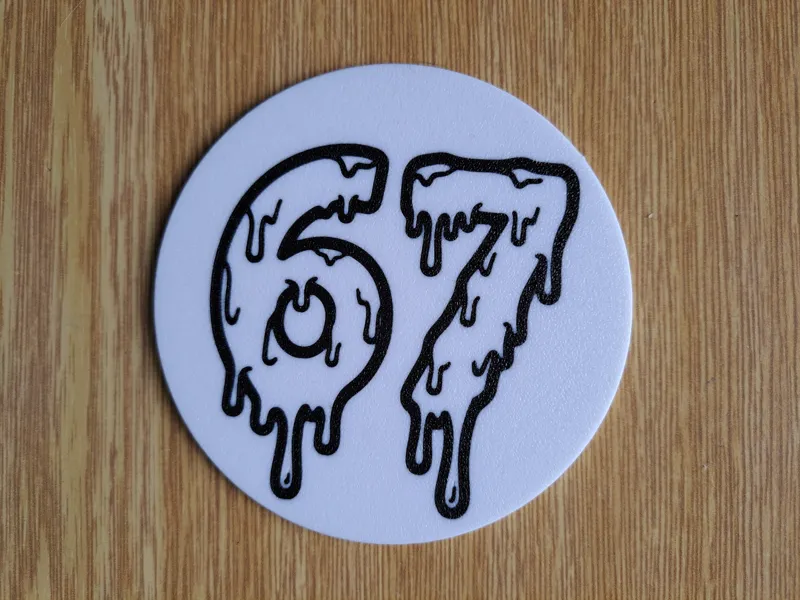 Six Seven 67 Coaster – Melting Style