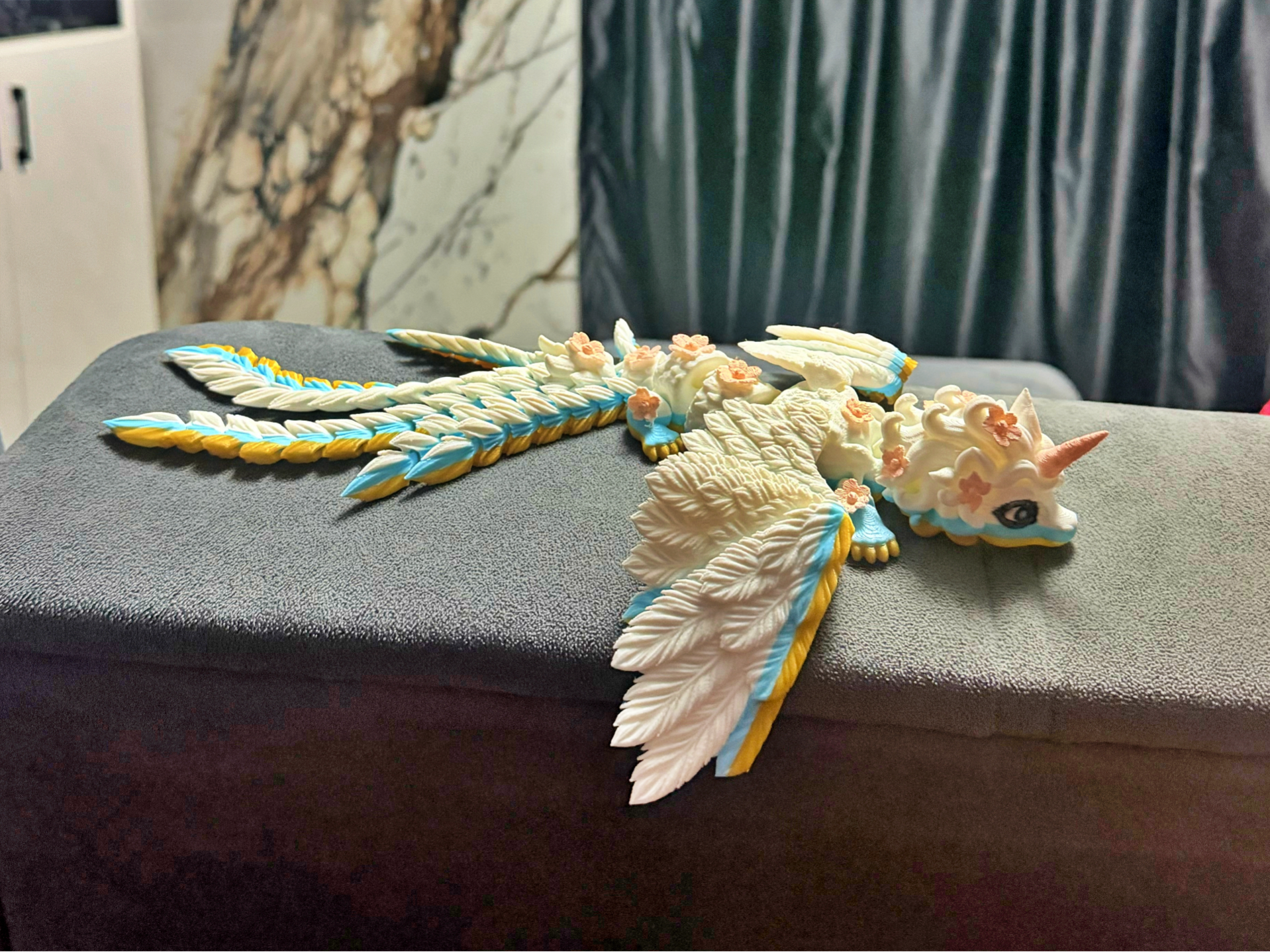 Floral Pegasus Flexi Dragon - 1