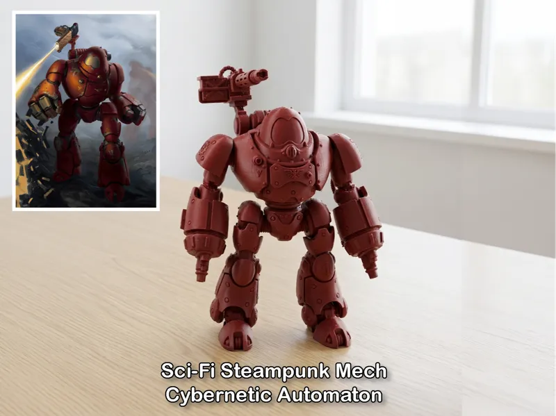 Sci-Fi Steampunk Mech warrior