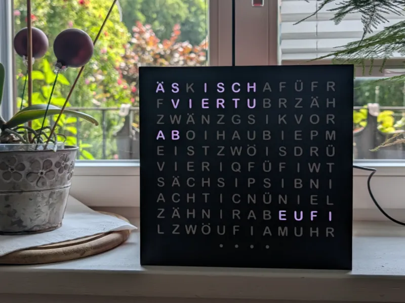 Wortuhr Schweizerdeutsch