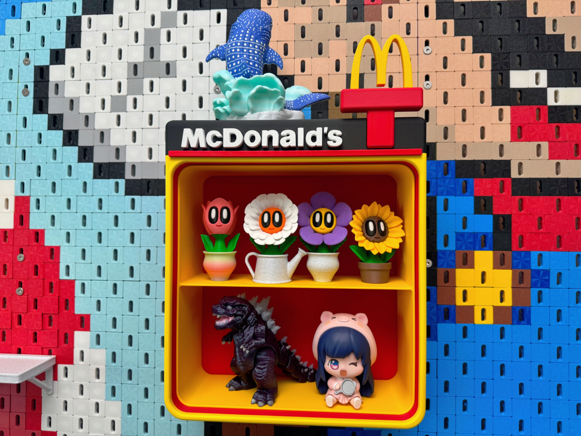 M记展示架McDonald's麦当劳手办模型展示架