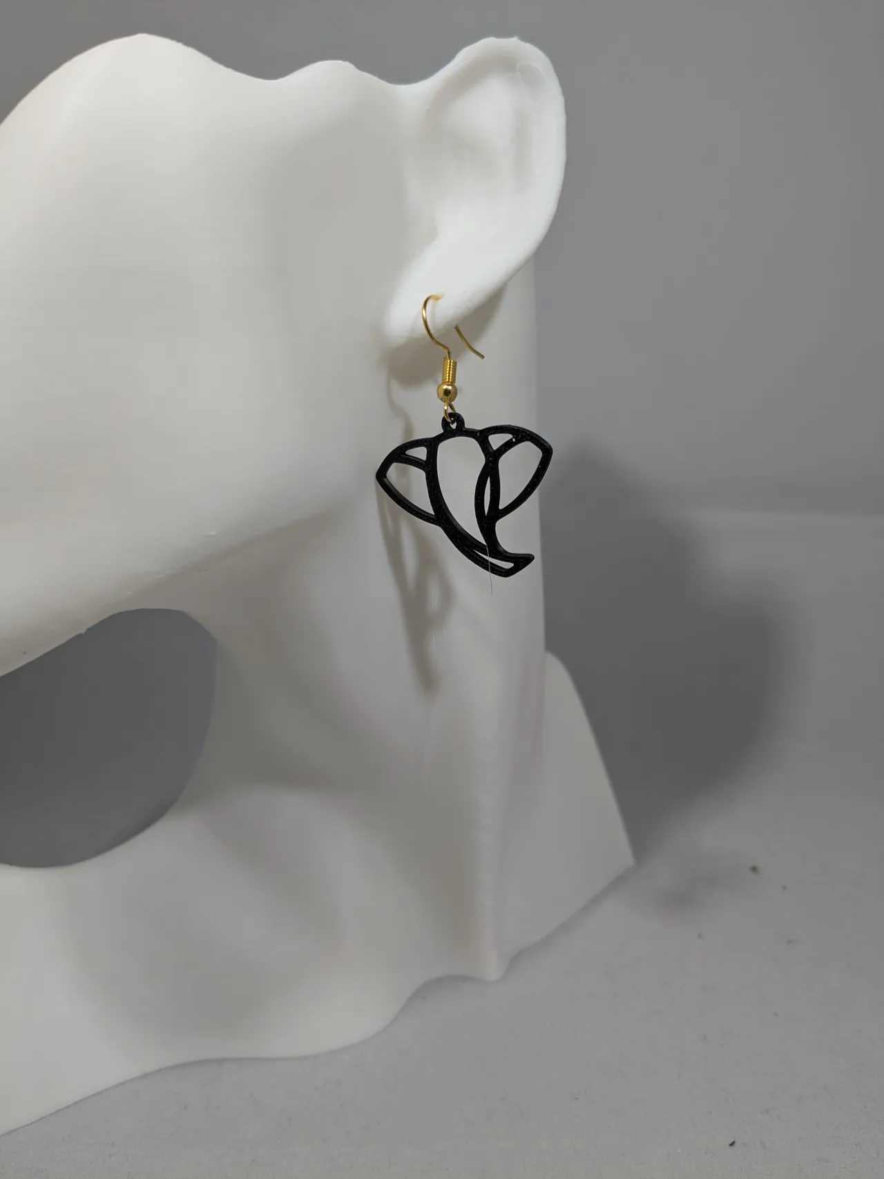 Elephant earrings view 4
