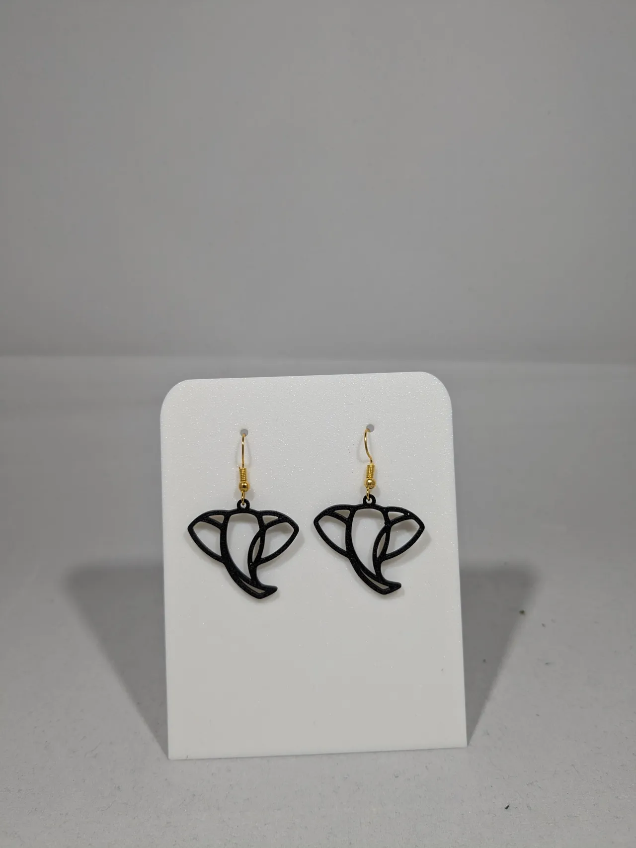 Elephant earrings view 3