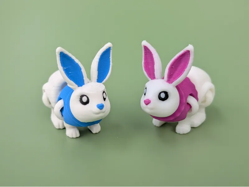 Easter Bunny Boy & Girl - Easter Figure