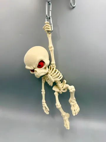 Adorno temático: Hanging Skeleton — vista de referencia 3