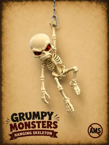 Adorno temático: Hanging Skeleton — vista de referencia 2