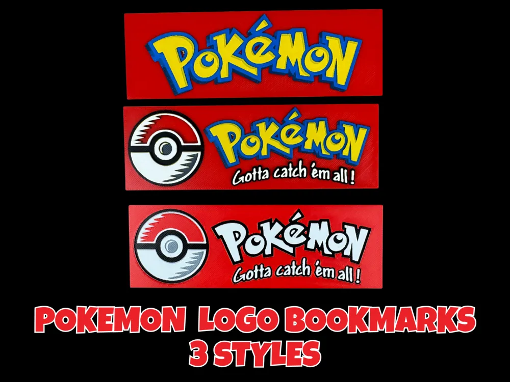 Pokemon Logo Bookmarks