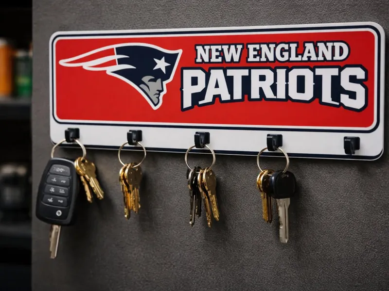 New England Patriots Team Wall Key Hanger 