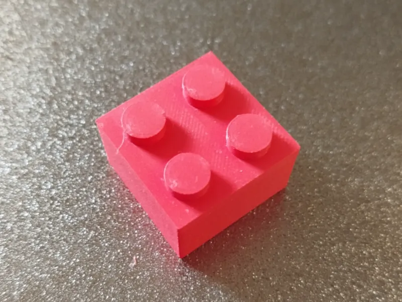 200% Brick 2x2 Wall Basic Stone Klemmbaustein