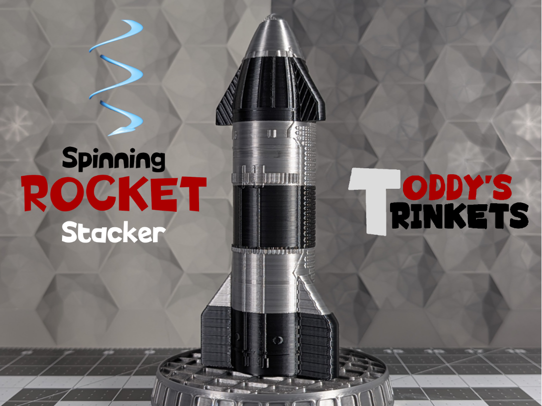 Spinning Rocket Stacker (SpaceX Starship V3 Style)