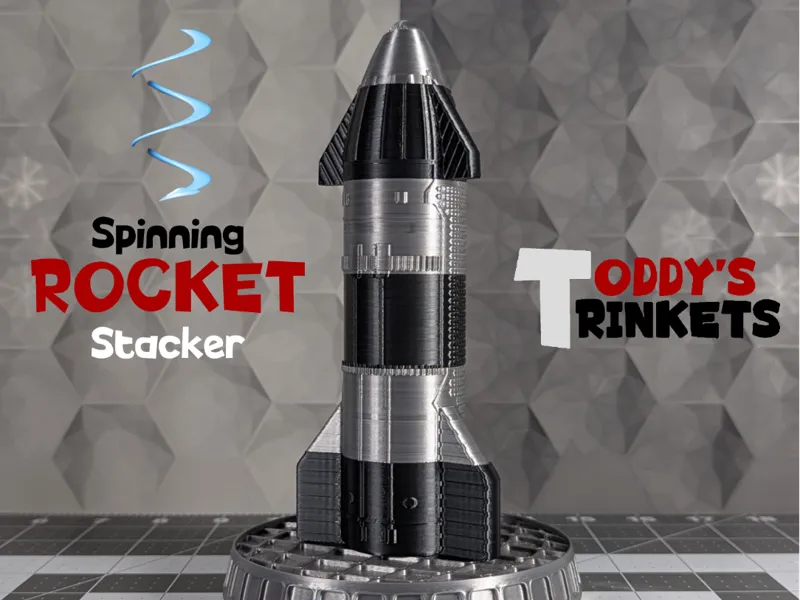 Spinning Rocket Stacker (SpaceX Starship V3 Style)