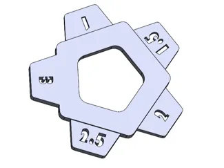 Tile grout shuriken