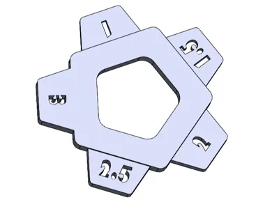 Tile grout shuriken