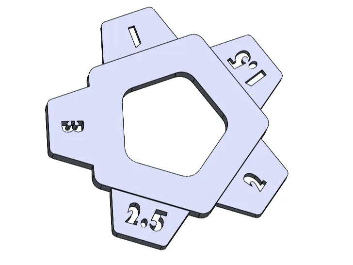 Tile grout shuriken