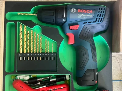 Bosch GSR 120 Drill - Gridfinity container