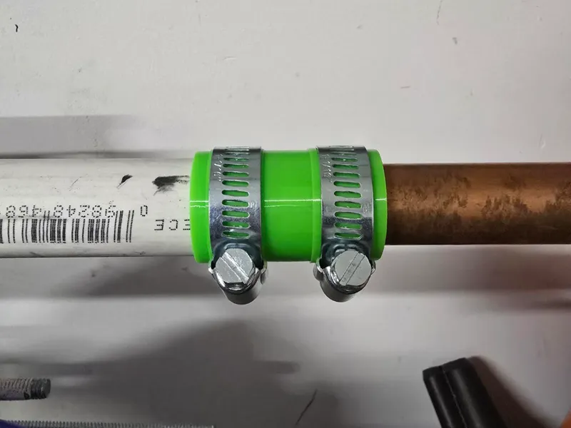3/4 pvc to 3/4 copper connector for AC drain 