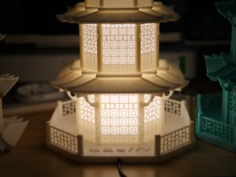 中式《氛围灯》Mood lighting，LED lamp 001 view 4