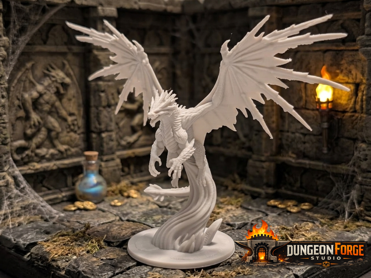Ice Dragon Miniature DnD – Frostbite Fury 3 of 4