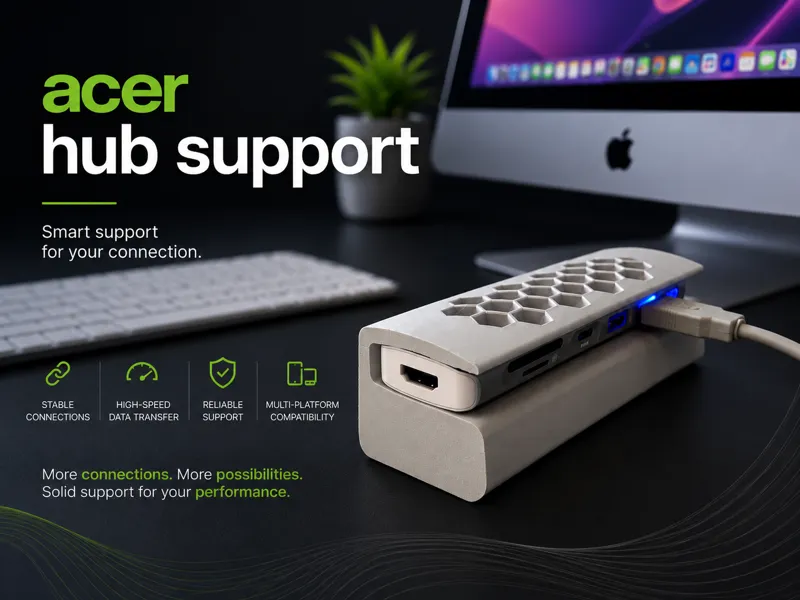 supporto per Hub acer USB C 7 in 1