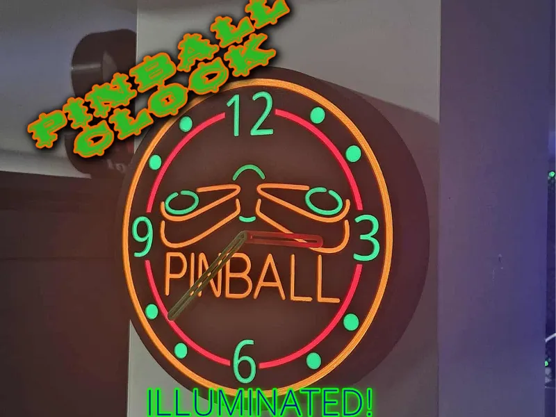 Illuminated Pinball Clock