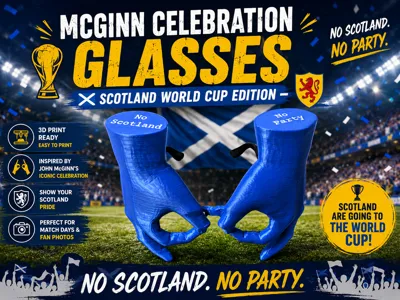 John McGinn Celebration Glasses
