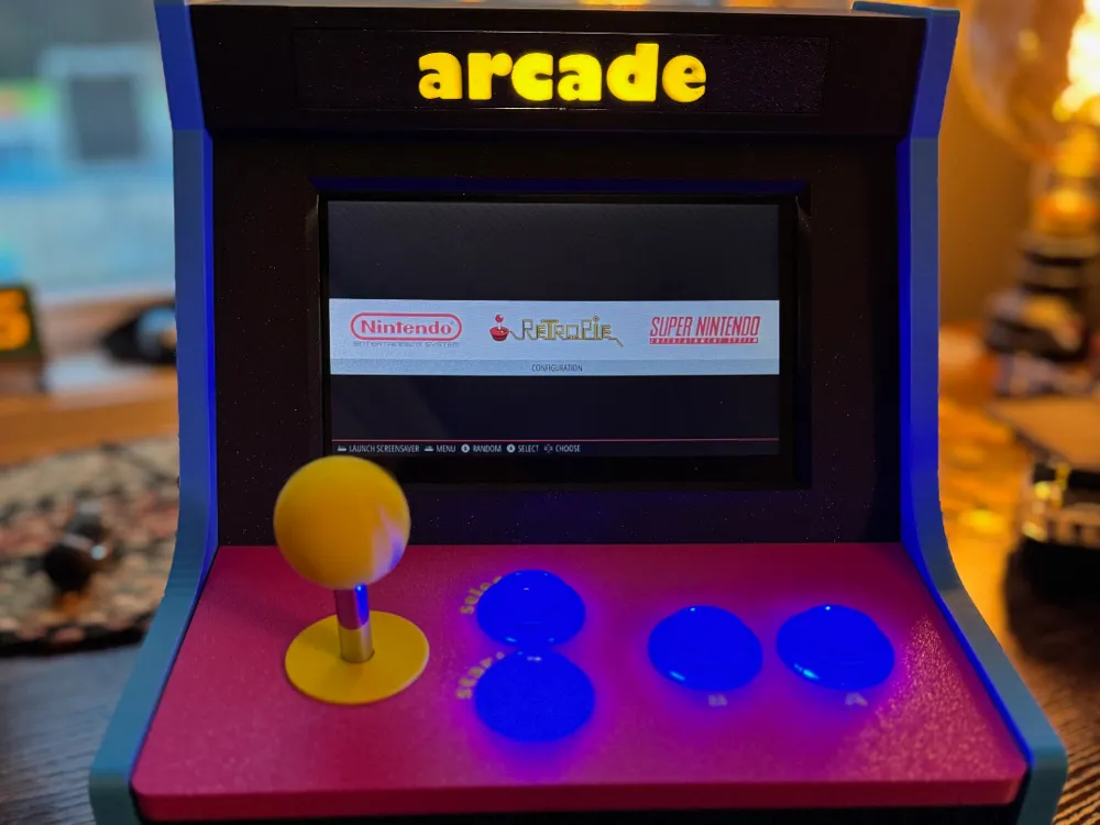 3d Printed Retro Arcade by marblehead563 MakerWorld: Download Free 3D ...