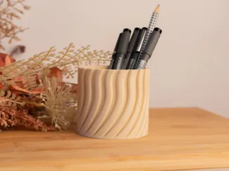 TwistFlow Pen Holder – Organic & Support-Free