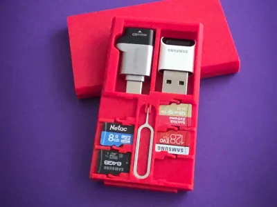 Micro SD and USB Adapter Travel Case