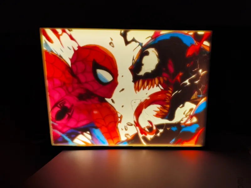 Spiderman Vs Venom Lightbox