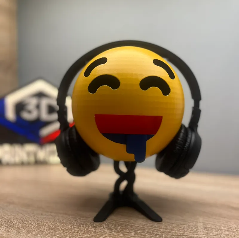 Drooling Emoji Headphone Stand