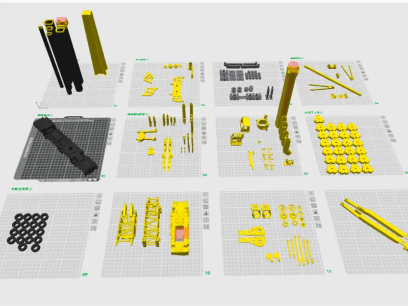 利勃海尔11200吊车1/64比例