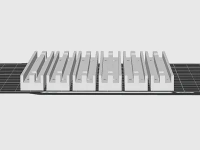 Rails, guides for 3mm thick plexiglass