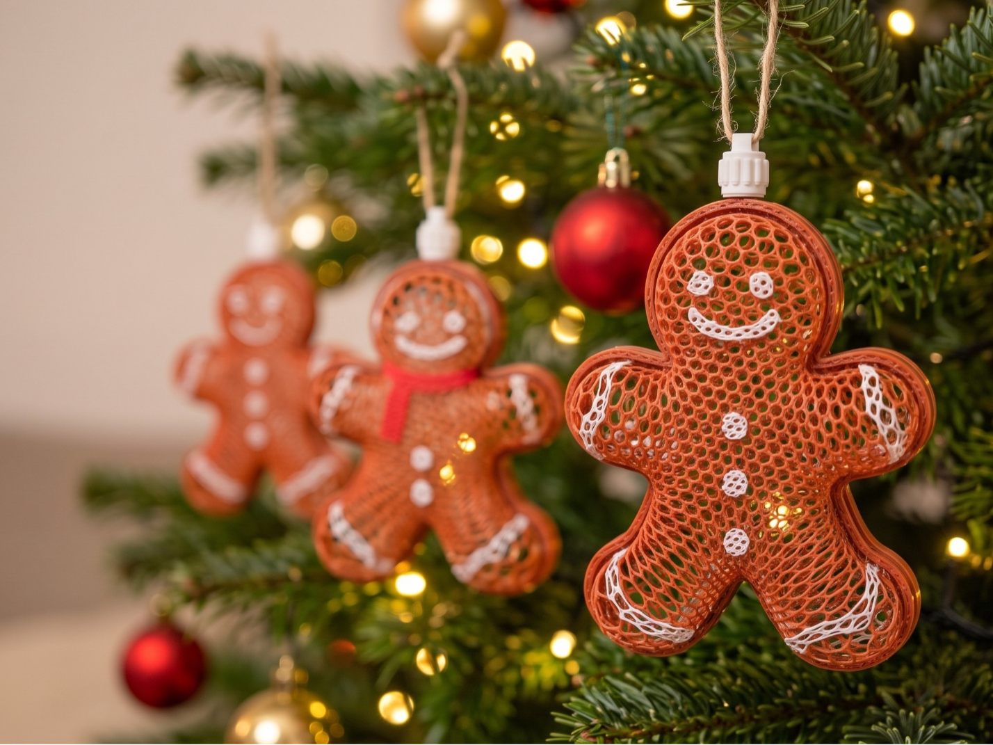 Thermoformed Gingerbread Man | Christmas Ornament - 1