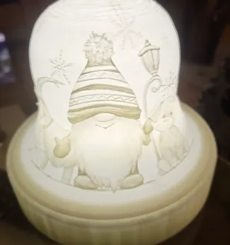 Weihnachtswichtelglocke mit Unterteil