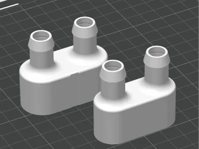 two-part 4-inlet manifold