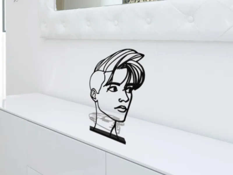 Line Male Face