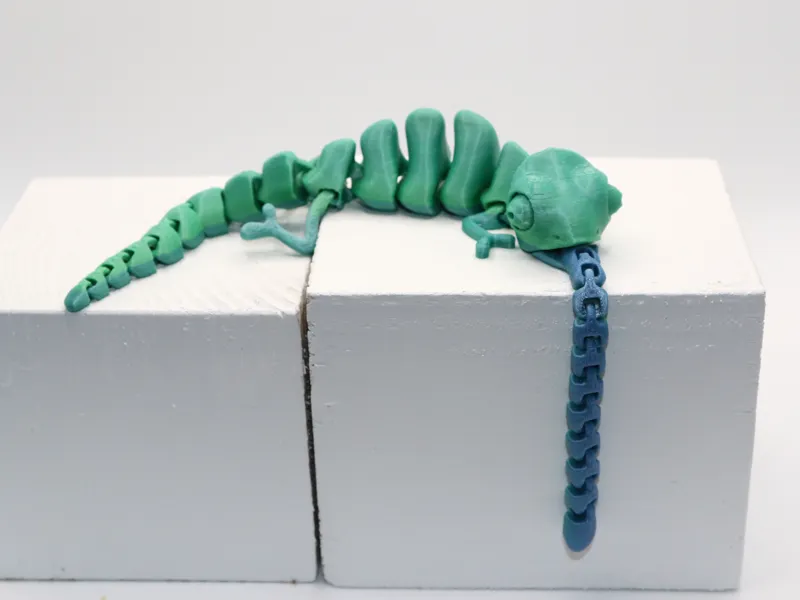 Articulated Chameleon with Tongue