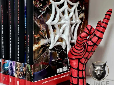 Spiderman hand bookend