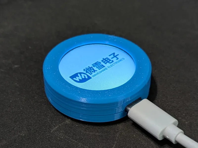 Waveshare RP2350-Touch-LCD-1.28 Case with buttons