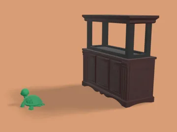Figura decorativa: 1:12 Scale Miniature Aquarium / Terrarium w/ Stand — vista de referencia 5