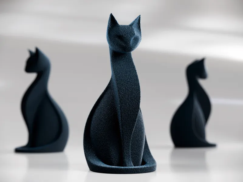 Cute Fuzzy Cat - Mini Decor