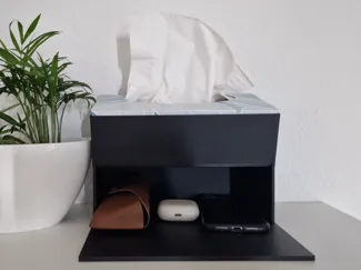 Elevated Tissue Box Holder 