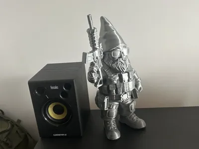 Tactical Garden Gnome with Rifle