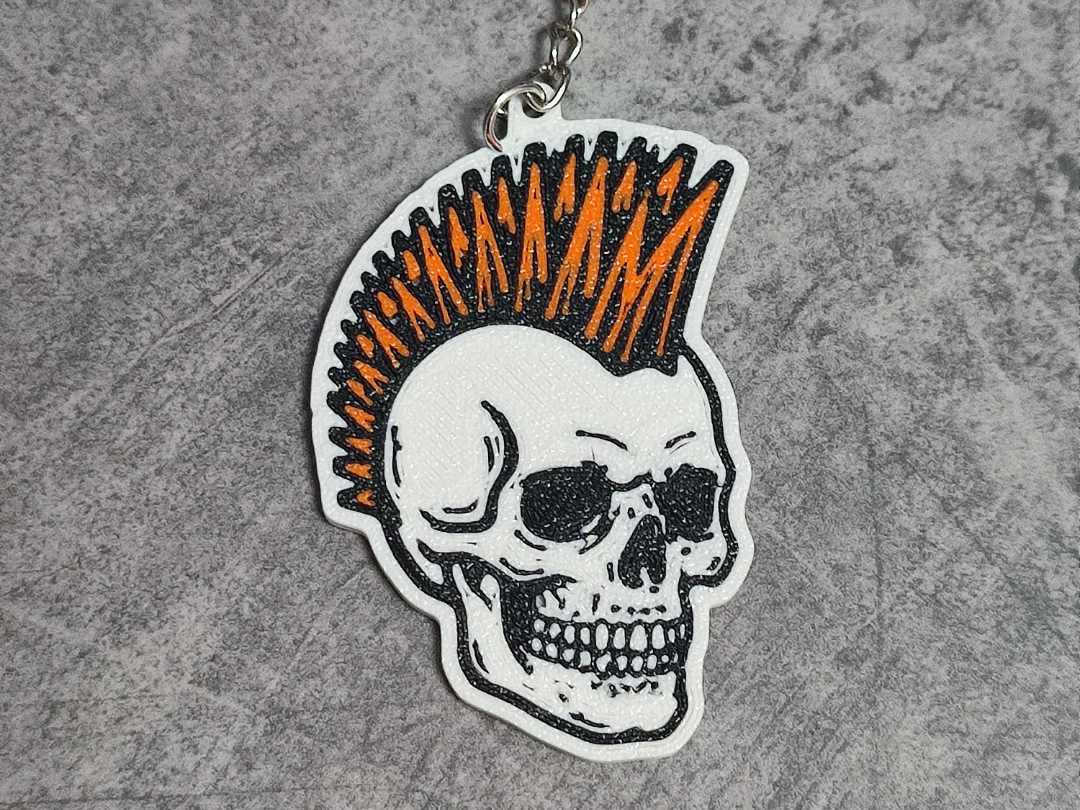 Llavero Calavera Punk Rock