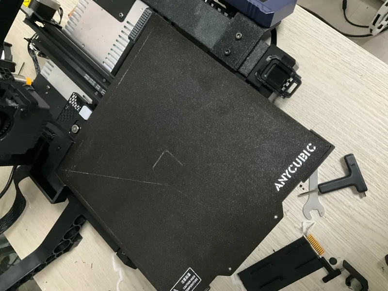 Kobra 2 NEO bed aligner with A1 nozzle wiper