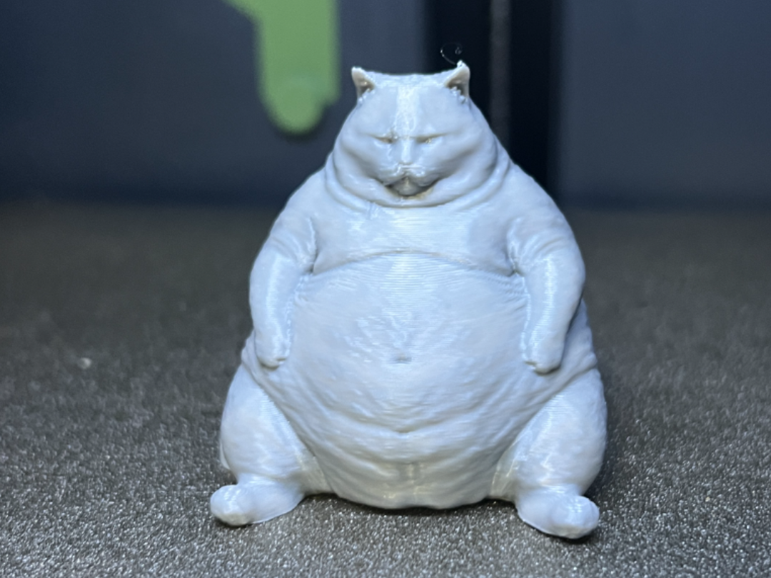 Fat Obese Lazy Cat Kitty Cute Chibi Figurine