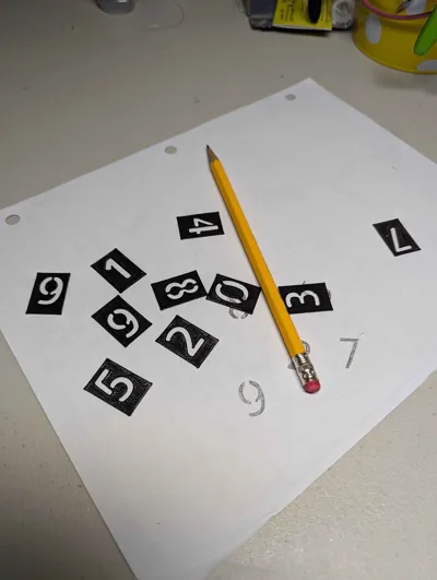 number stencils by blazeMakerWorld: Download Free 3D Models